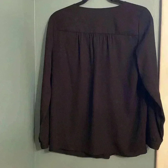 HD Paris - Anthroplogie women’s Blosue - Black - size 6 - scalloped trim - Picture 5 of 5